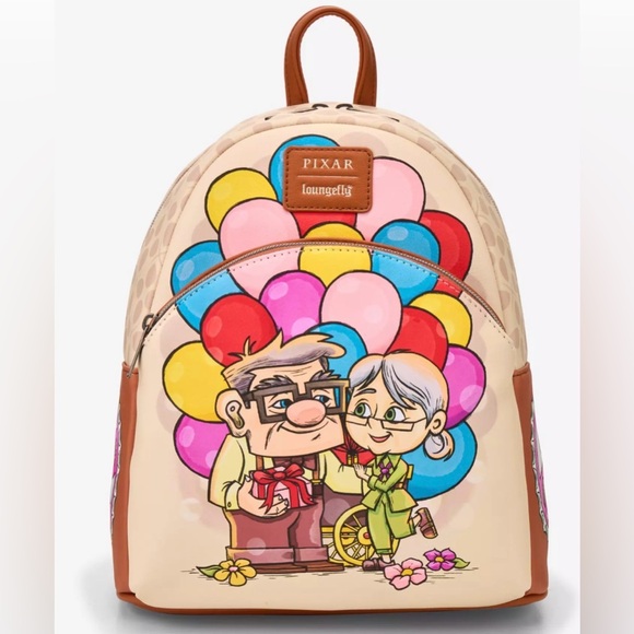 Loungefly Other - Loungefly Disney Pixar Up Carl & Ellie Balloon Cart
Mini Backpack NWT
